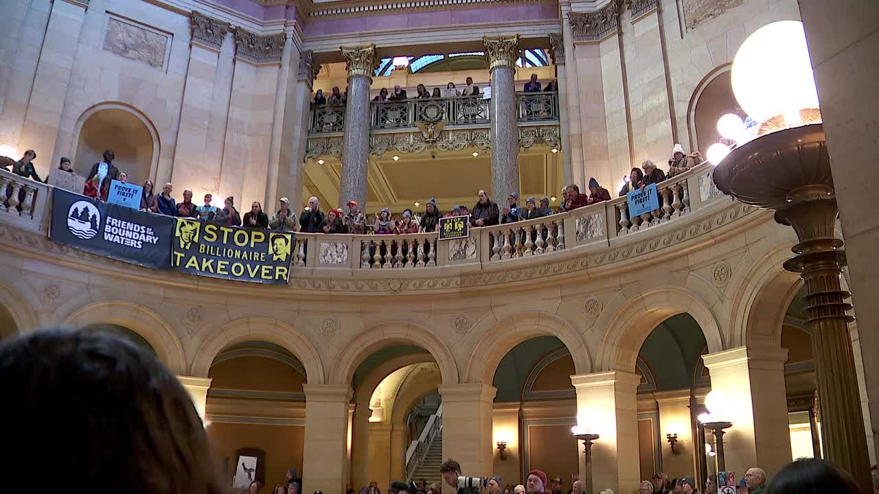 Rally at Minnesota Capitol opposes mining near Boundary Waters