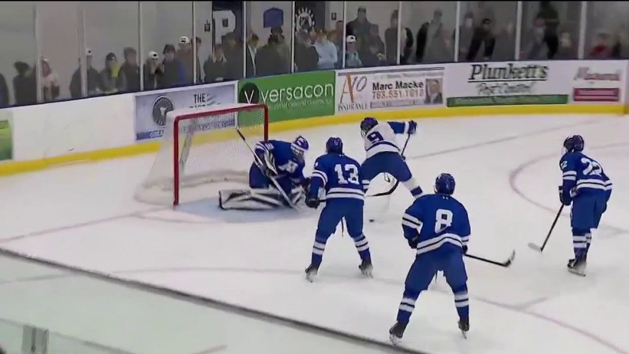 Cole Bumgarner scores crazy between legs goal in Rogers’ 6-1 win over Minnetonka