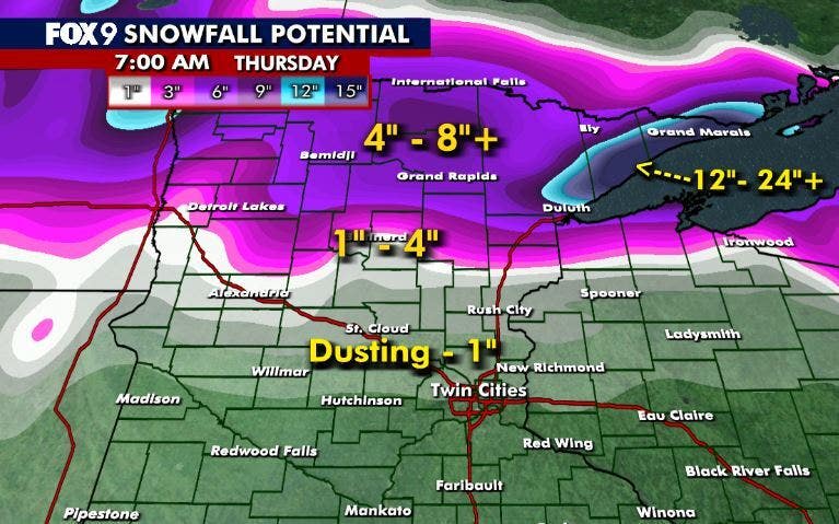 Minnesota weather: Mild and breezy Tuesday before rain and snow move in