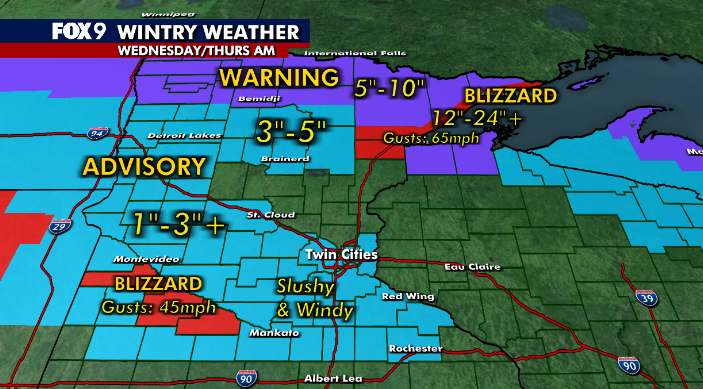 LIVE MN WEATHER UPDATES: Northland snow leads to white-out conditions; winter weather advisory in Twin Cities