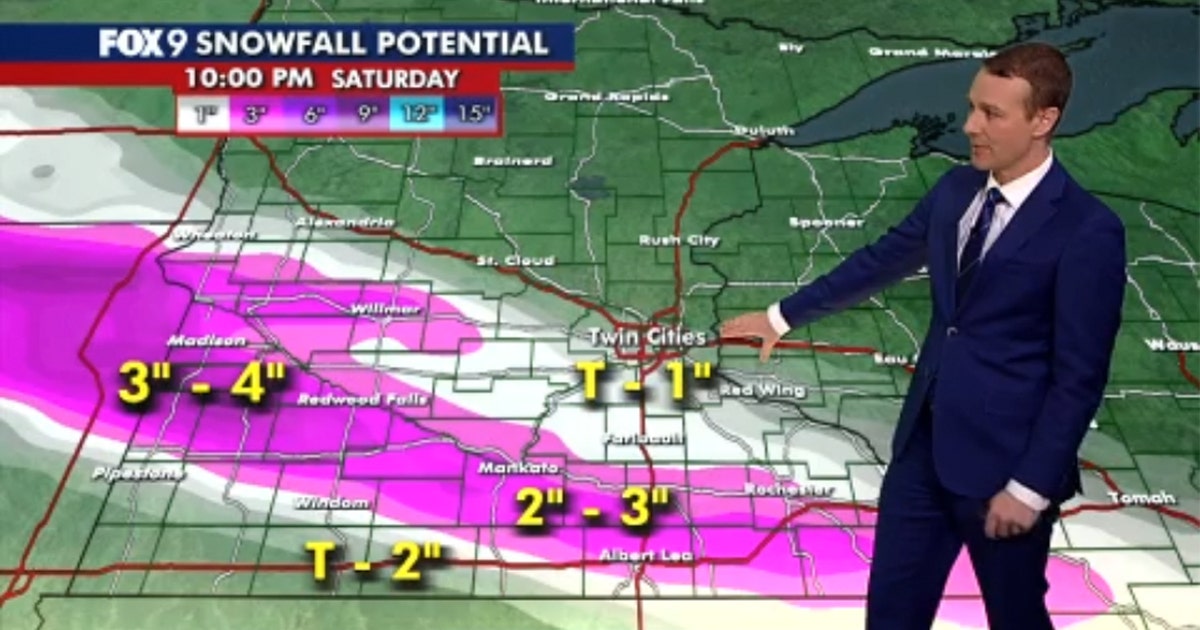 Minnesota weather: Snow in southern and western MN Saturday, chilly all weekend
