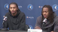 Timberwolves introduce Ayo Dosunmu, Julian Phillips at Target Center