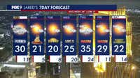 Minnesota weather: Light snow Sunday morning, warmer afternoon