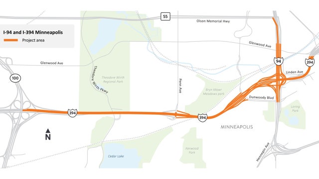Overnight I-394 closures delayed following weekend snowstorm accumulation