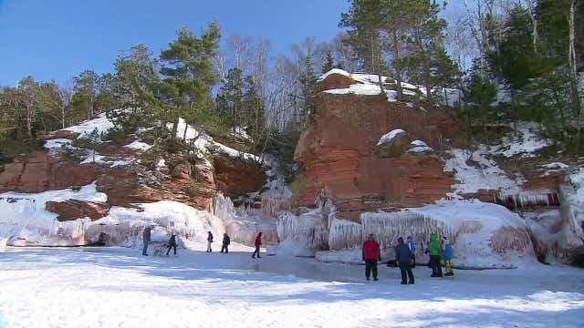 Apostle Islands ice caves closed due to winter storm