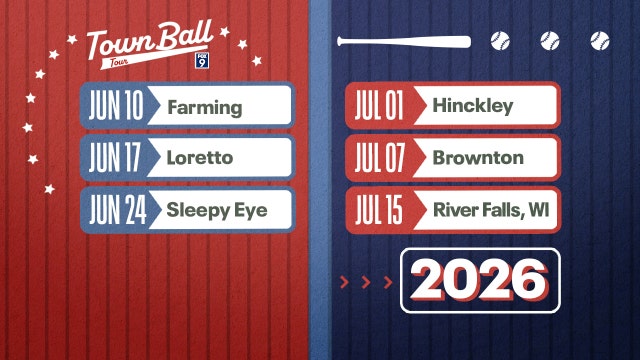 2026 FOX 9 Town Ball Tour schedule