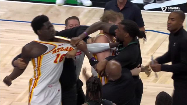 Naz Reid ejected during jersey-grabbing scuffle against Hawks Monday night