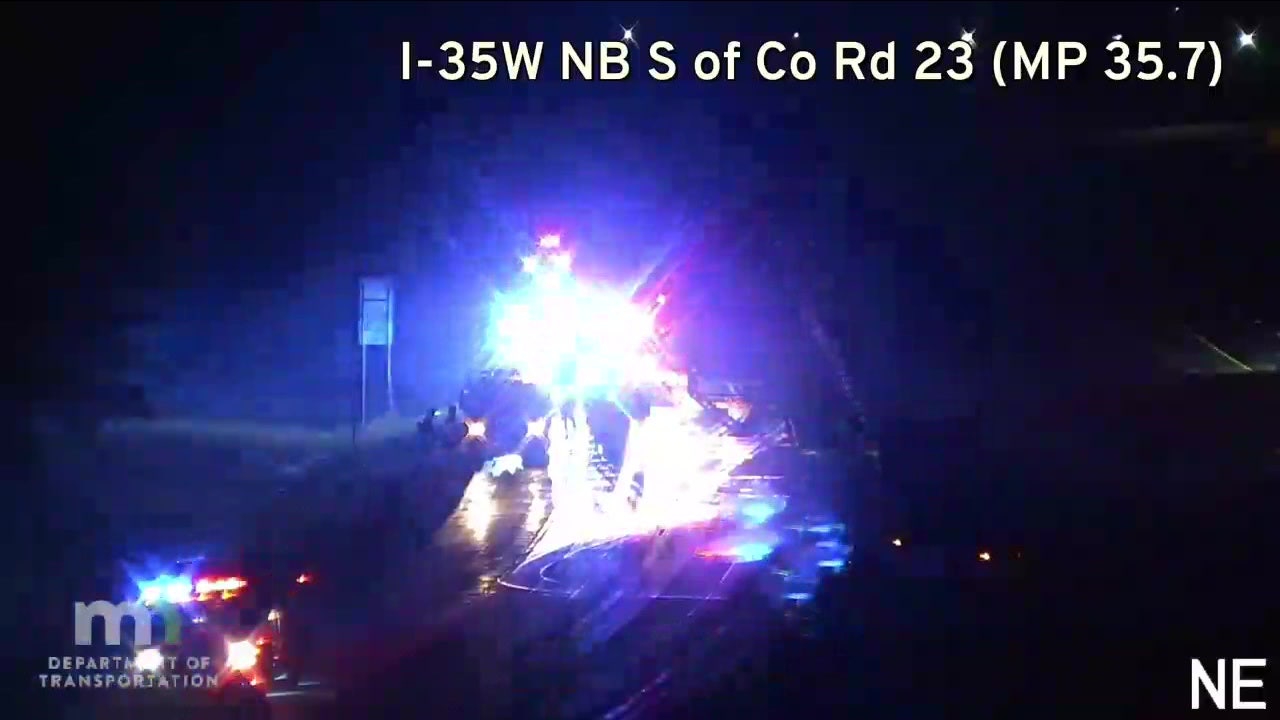 I-35W southbound closed late Sunday night due to emergency situation