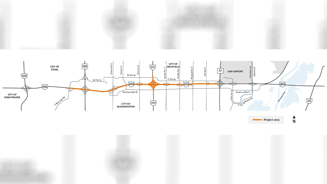 Westbound I-494 to close nightly in Bloomington and Richfield from March 9-14