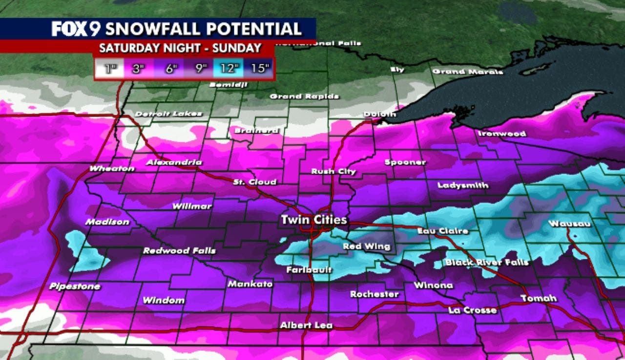 MN winter storm live updates: Heavy snow later Saturday, dangerous travel possible