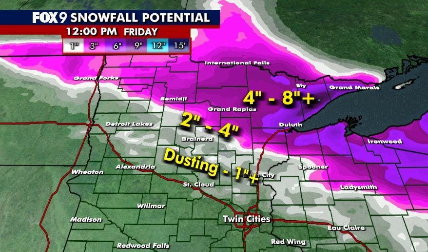 Minnesota weather: Rain, snow, and gusty breezes return later Thursday