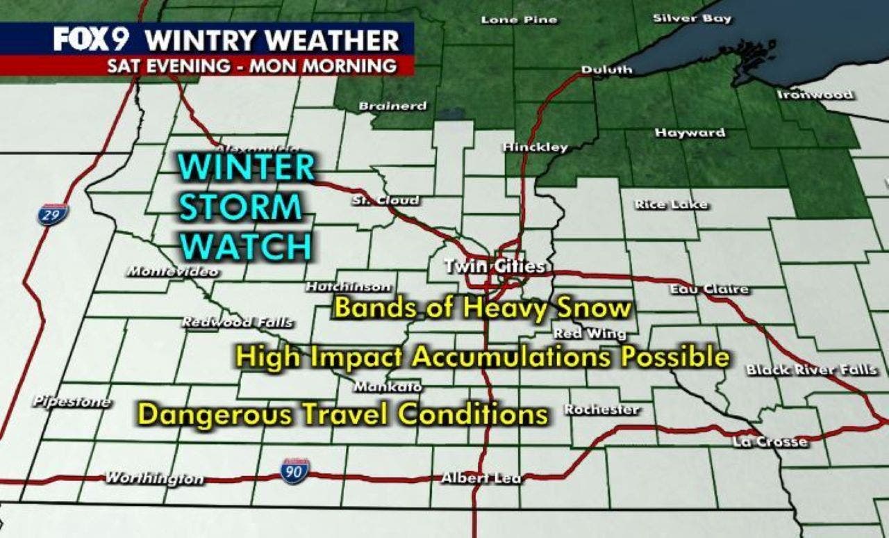 MN weather: Weekend will bring heavy snow to parts of Minnesota