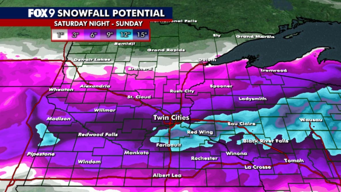 MN winter storm live updates: Heavy snow later Saturday, Blizzard Warnings declared