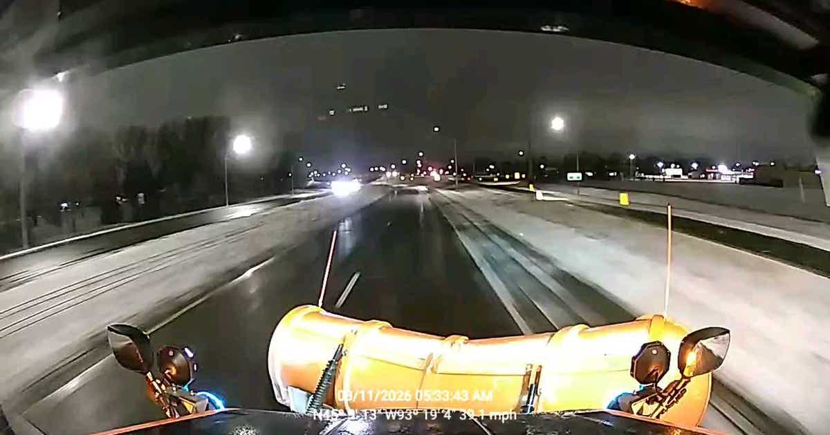 Minnesota snow causing slick spots on roads