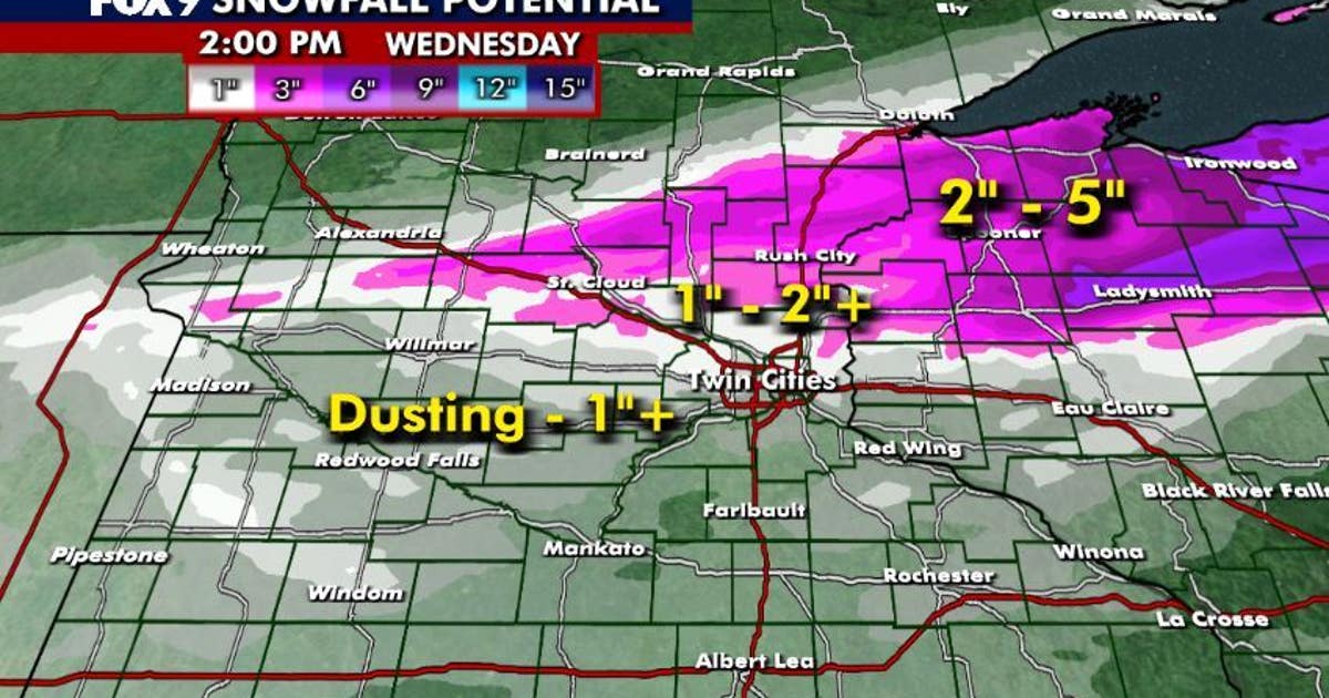Minnesota weather: What to expect with light rain, snow Tuesday night