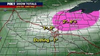 Minnesota snow totals from March 10-11