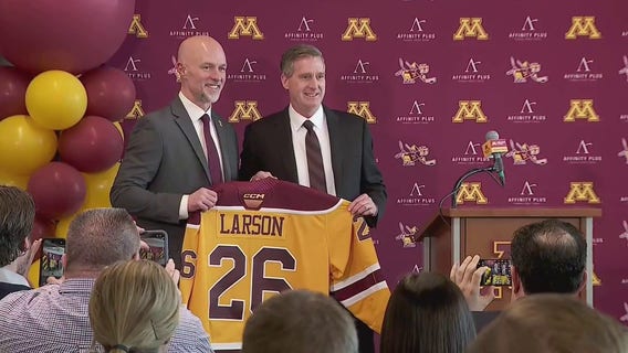 Gophers introduce Brett Larson as new men's hockey coach