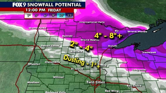 Minnesota weather: Rain, snow, and gusty breezes return later Thursday