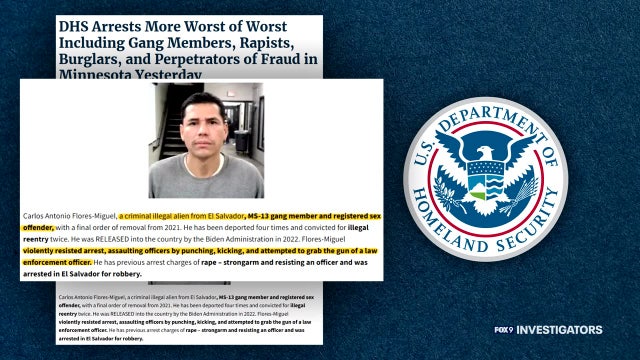 ICE in MN: El Salvador man released after DHS labels him 'Worst of the Worst'