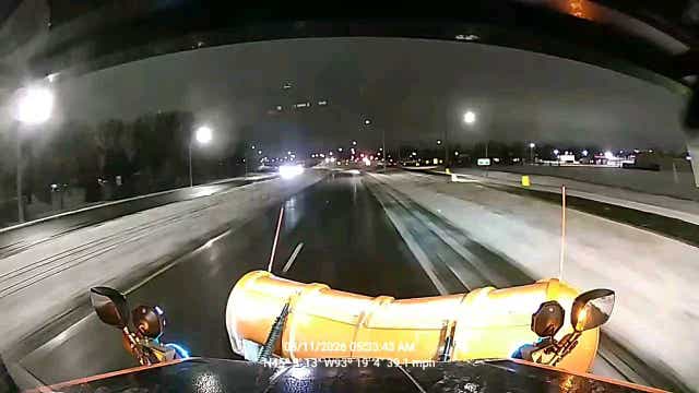 Minnesota snow causing slick spots on roads