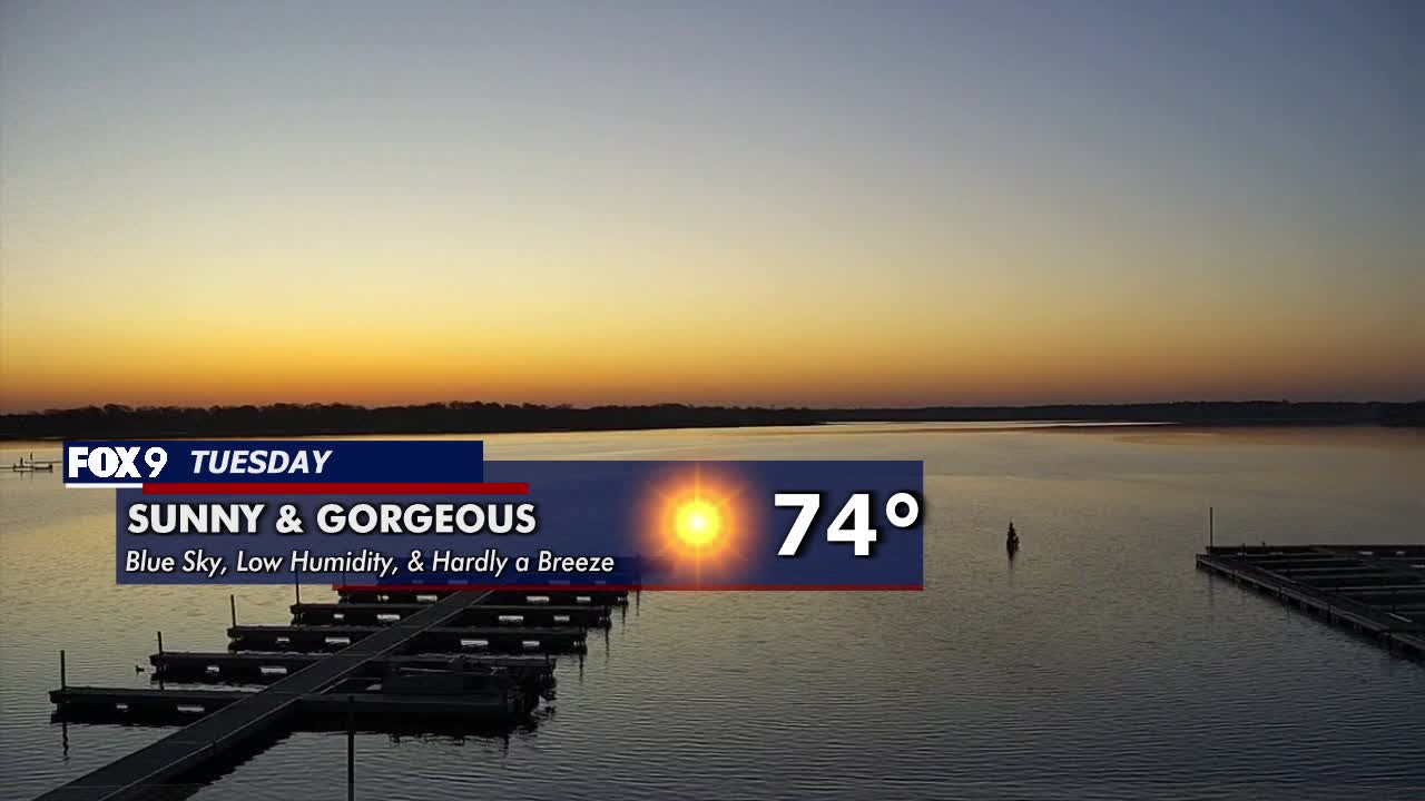 Minnesota weather: A sunny, calm and wonderfully pleasant Tuesday