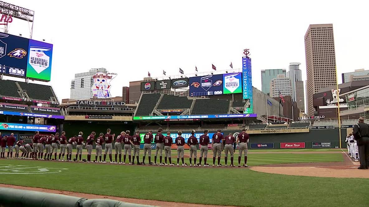 Twins host high school baseball games at Target Field, giving players big-league experience