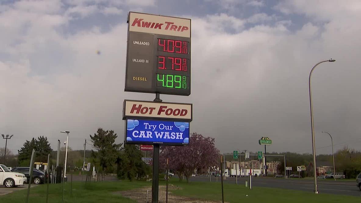 Minnesota gas prices: Drivers shocked as some stations top $4 a gallon