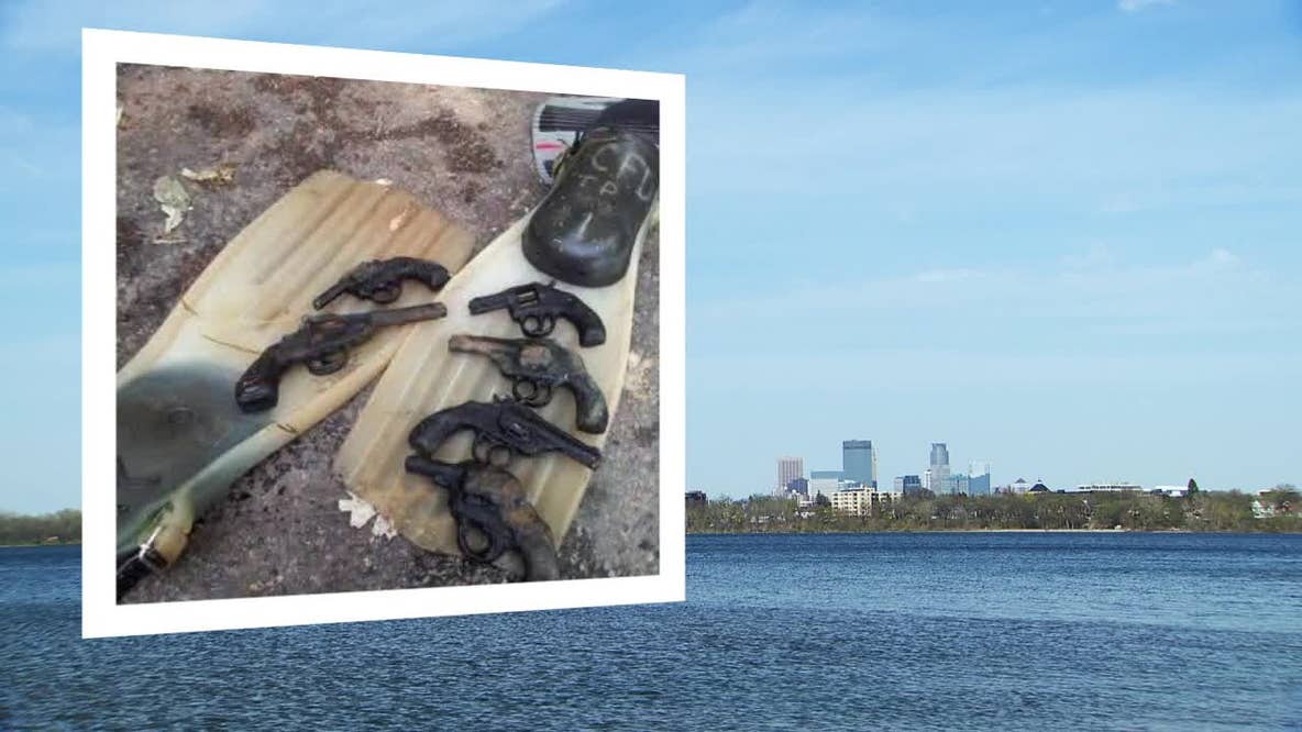 Minneapolis lake mystery: 18 firearms found under water traced to 1927 gun dump