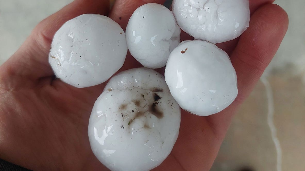 Plowable hail, egg-sized hail in Minnesota storms: Photos