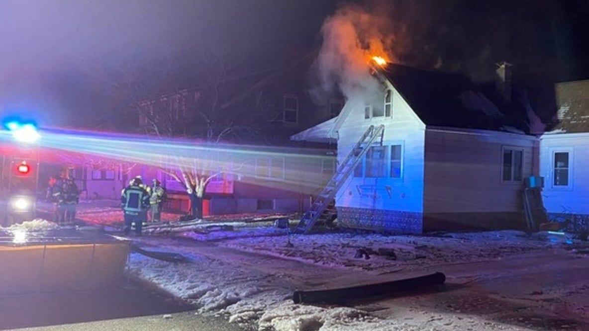 Child playing with lighter, aerosol can ignites Mountain Iron home