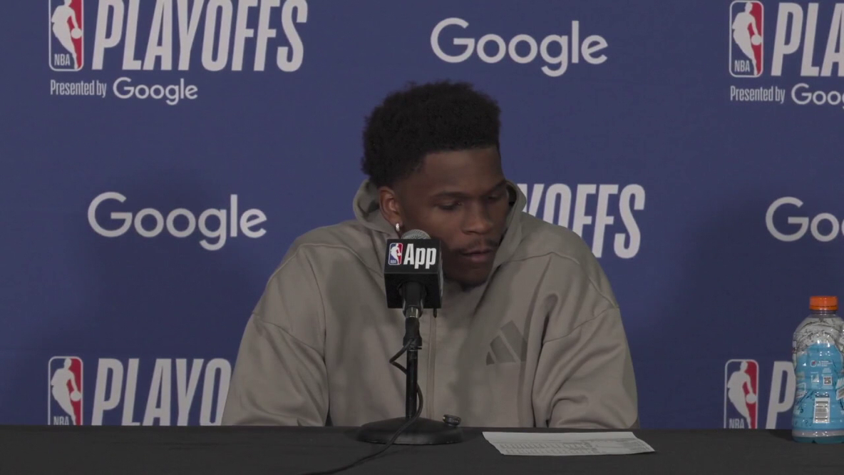 Anthony Edwards after Timberwolves Game 1 playoff loss at Denver: ‘We’re good’