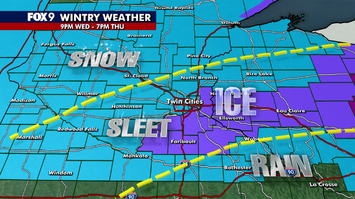 Minnesota weather: Quiet Wednesday before snow, rain, and icy conditions Thursday