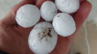 Plowable hail, egg-sized hail in Minnesota storms: Photos