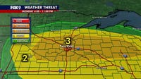 MN weather: Twin Cities metro at risk for strong storms Monday night