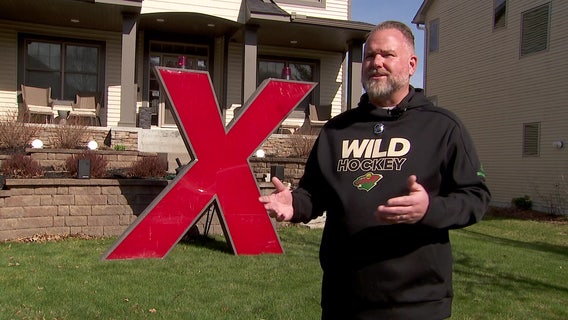 Minnesota Wild superfan buys iconic Xcel Energy Center 'X'