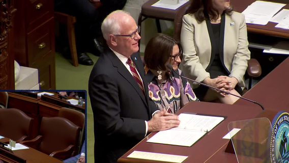 Gov. Walz delivers final State of State address to some empty seats