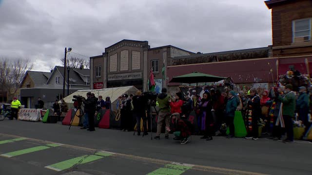 Good Friday pilgrimage stops at Minneapolis shooting sites, George Floyd Square