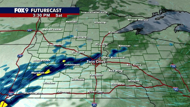 Minnesota weather: Showers possible Saturday, milder Sunday