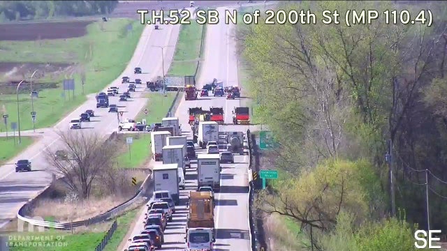 Highway 52 crash: Semi-truck, pickup collide in Vermillion Township, driver seriously hurt