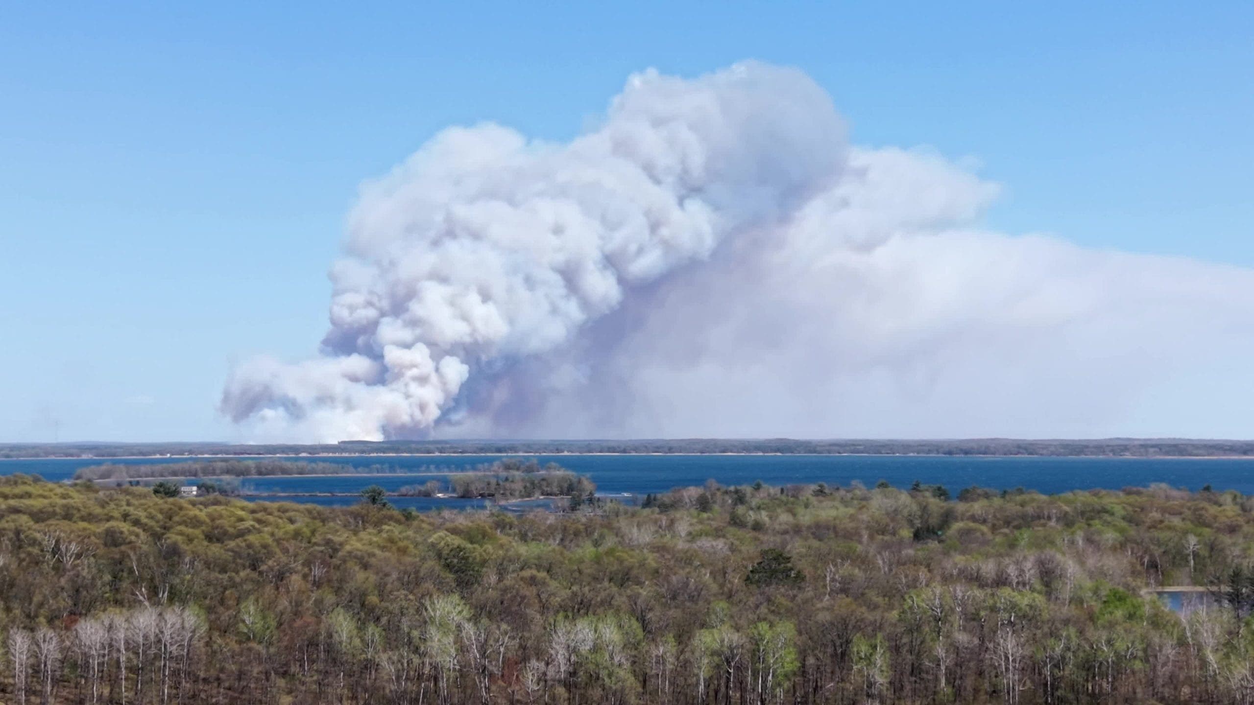 Wildfire in Crow Wing County: Crews work to contain blaze amid red flag warning