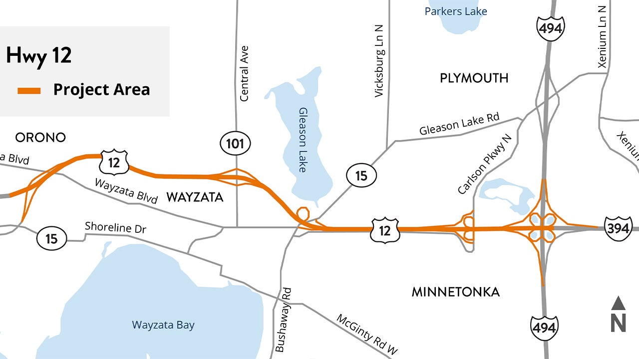 Highway 12 closing in Wayzata and Minnetonka this weekend