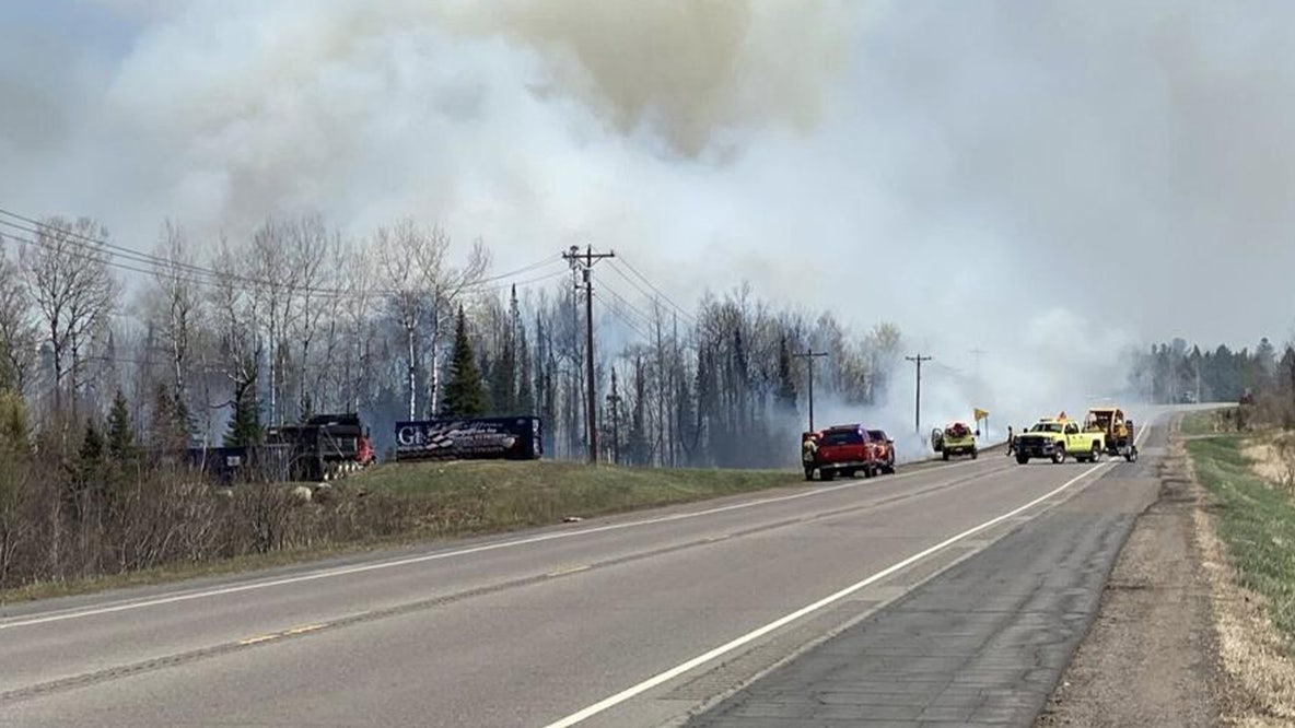 Wildfire closes portion of highway near Iron Range in northern MN