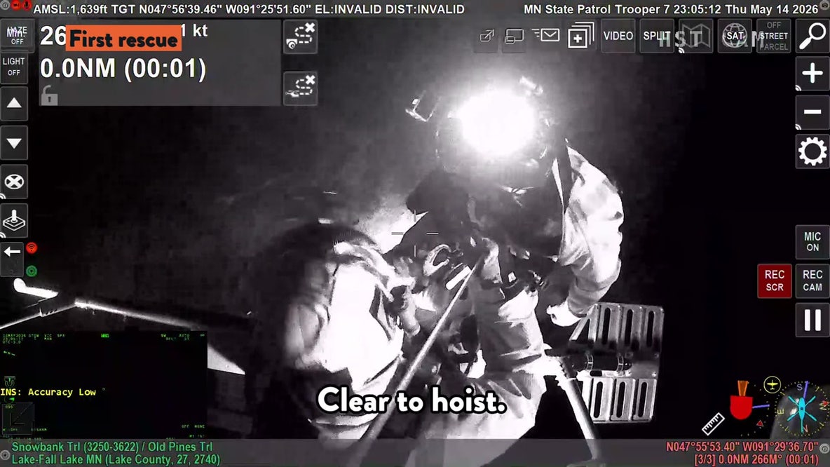 Minnesota rescue crew saves stranded canoers in BWCA: video