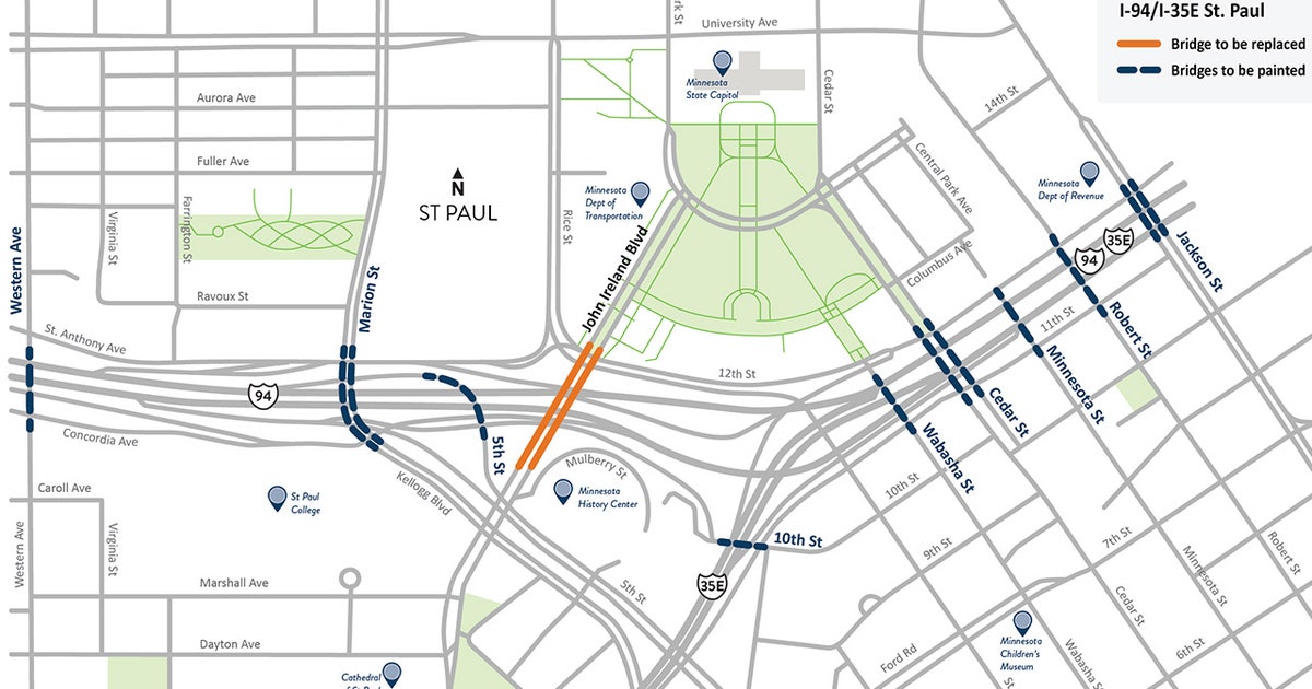 I-94 closure: Minneapolis to St. Paul shut down May 15-18 for bridge work