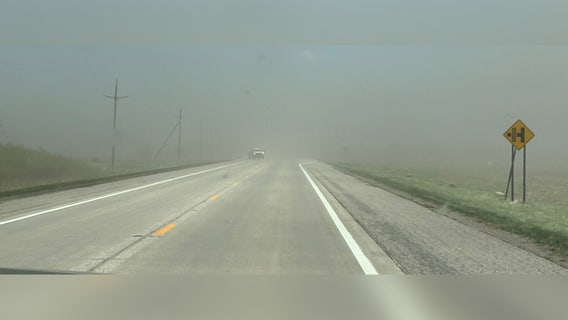 Minnesota weather: Strong winds pick up large plume of dust, visibility lowered