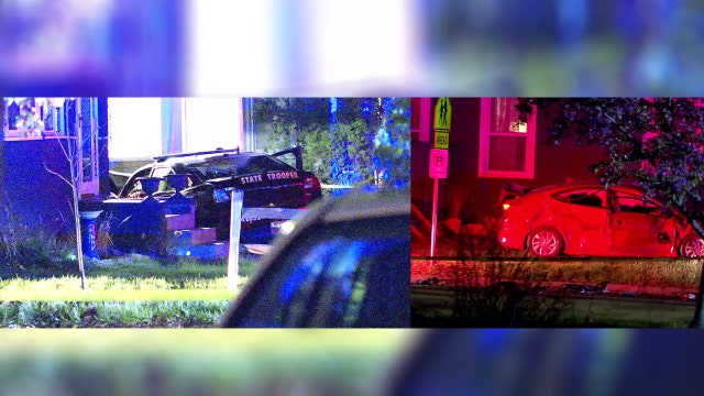 MN State Patrol trooper hospitalized after stolen vehicle crashes into squad, passengers injured
