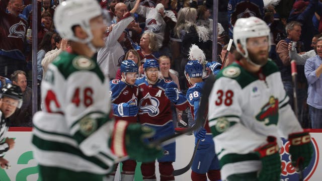Wild lose to Avalanche 9-6 in Game 1 of playoff series: 'The game was helter-skelter'