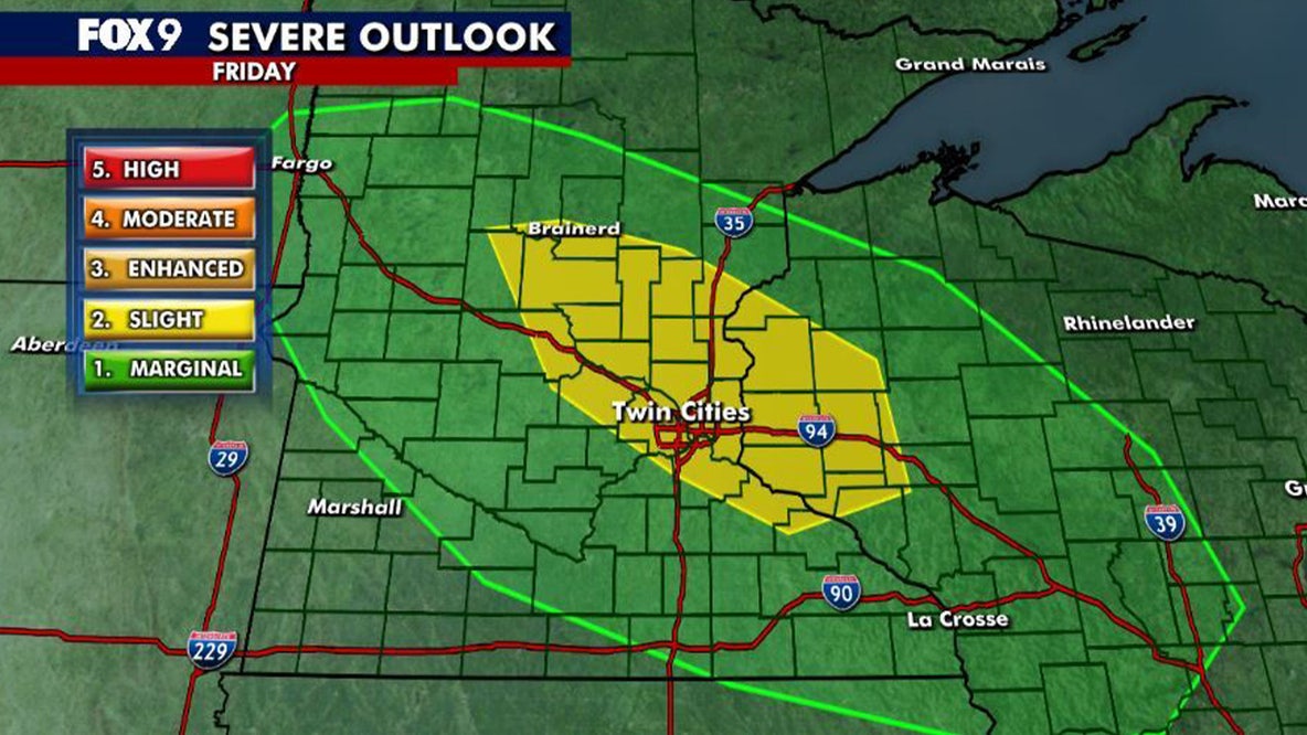 Minnesota weather: Comfortable Friday with hit-or-miss showers and storms