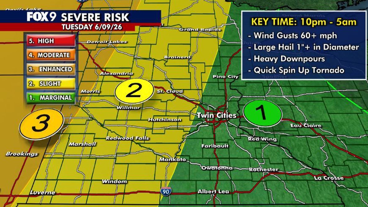 Minnesota weather: Hot and steamy ahead of potential storms late Tuesday night