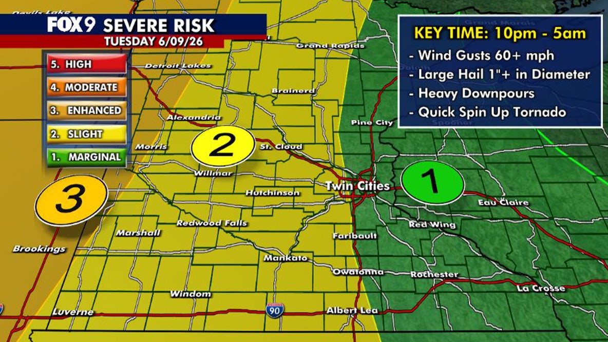 Minnesota weather: Hot and steamy ahead of potential storms late Tuesday night